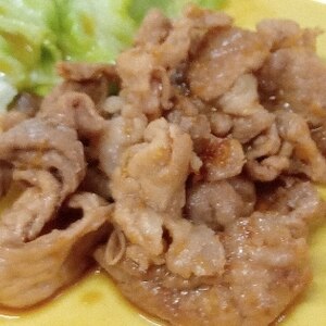 豚コマ肉で！絶品、生姜焼き！